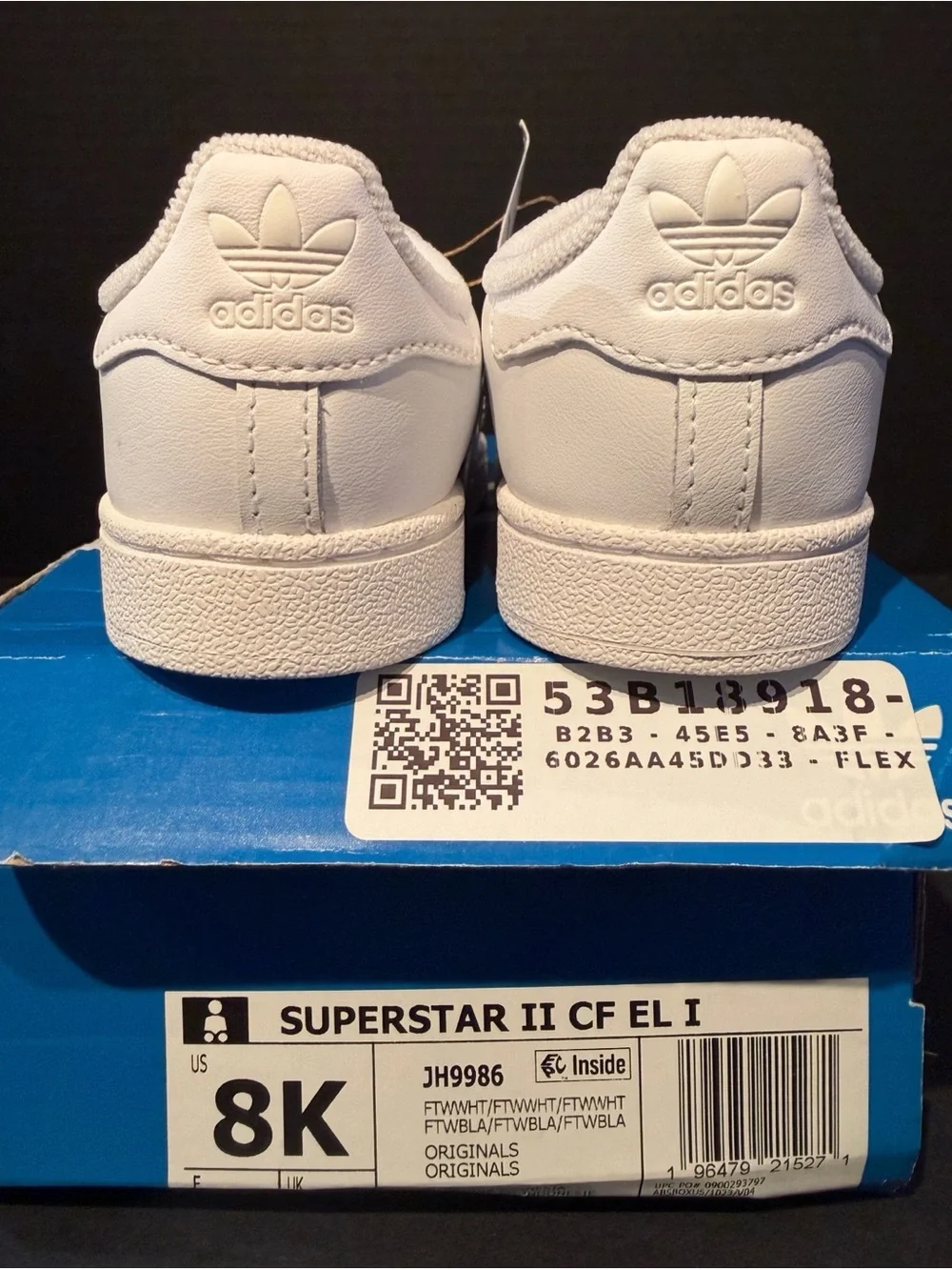 adidas Kids White Superstar Sneakers